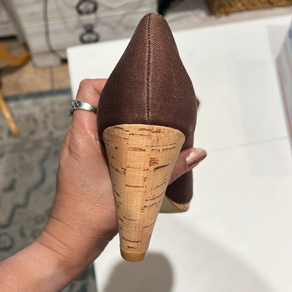 Rampage Size 8 Open Toe Heel 3.25” Front 0.5” Cork - Picture 11 of 13